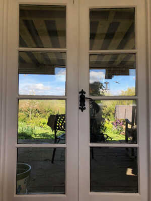 Picture of closed french doors